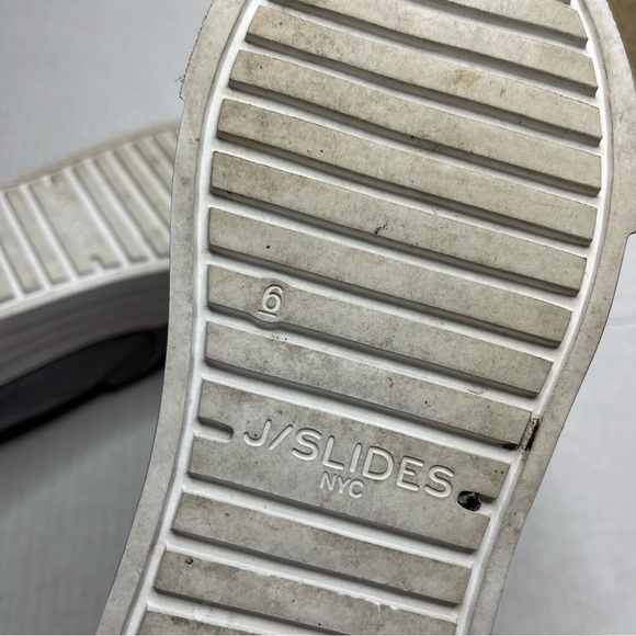 J/Slides Aileen Perforated Grey Platform Sneakers - Picture 9 of 10